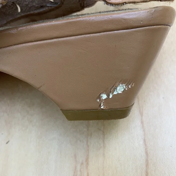 WHITE MOUNTAIN Leather Cut Out Sling Back Clogs Womens 9.5 - Picture 4 of 9